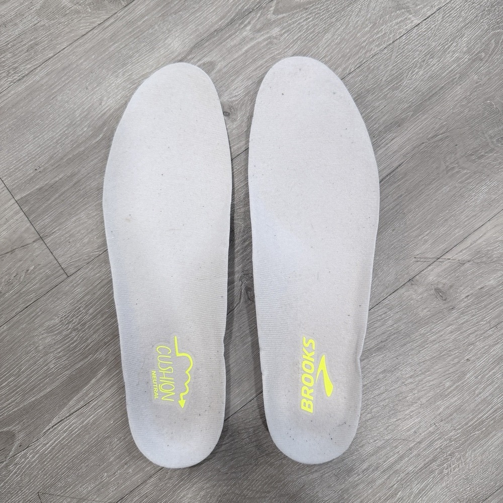 Brooks Size 10 Cushion Neutral Replacement Insoles Shoe Inserts Gray Foam Pair